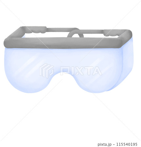 Blue Safety Glasses Clip Art - Construction Worker Protection 115540195