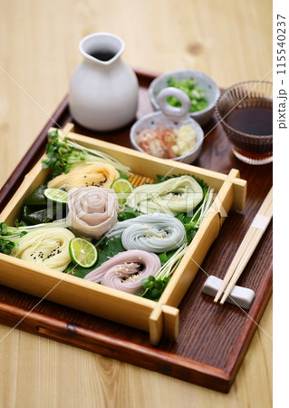 色付きそうめん 色付きそうめん 115540237