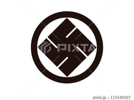 丸に角立万字 115540507