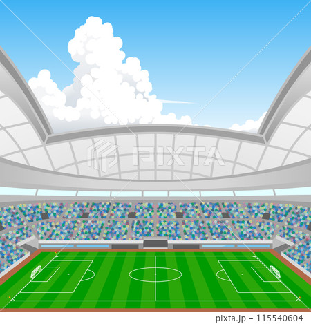 開閉式ドーム型サッカースタジアム 開閉式ドーム型サッカースタジアム 115540604