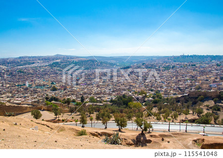 Fes, a city in northern inland Morocco, Africa 115541048