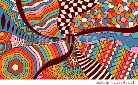 Abstract hippie decor. 115543111