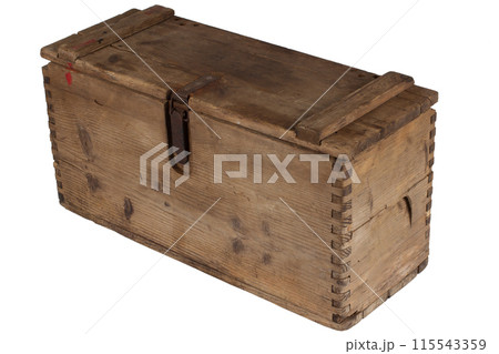 army ammunition wooden crate. top view. 115543359