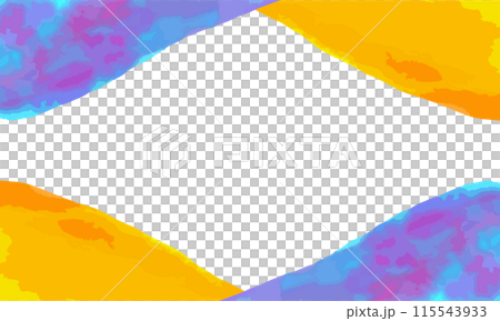 Colorful watercolor frame Colorful watercolor frame 115543933
