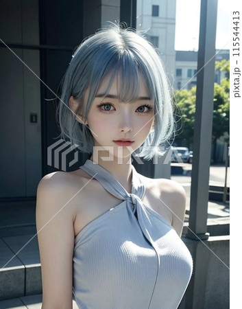 若い女性のポートレート 115544413