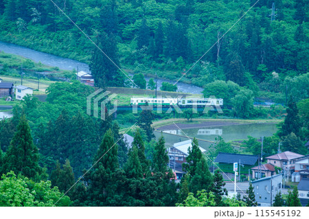 鉄橋と只見線 115545192