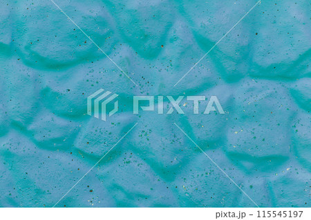 Blue paint on old abstract dirty stone fence surface texture background pattern wall Blue paint on old abstract dirty stone fence surface texture background pattern wall 115545197