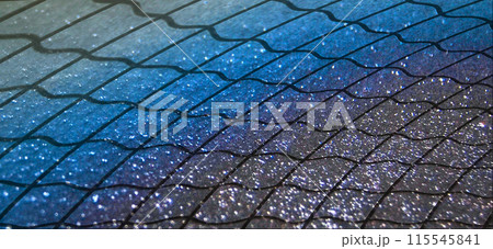 Background image of the surface.Longitudinal and transverse stripes on a shiny surface. 115545841