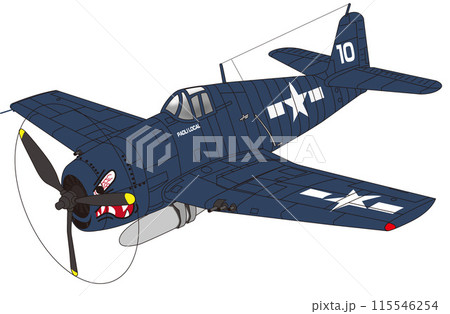 グラマンF6F ヘルキャットのイラスト素材 [115546254] - PIXTA
