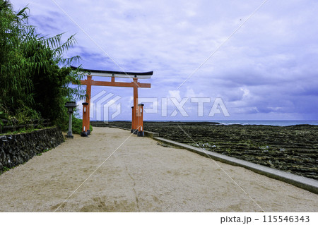 青島神社の赤鳥居 115546343
