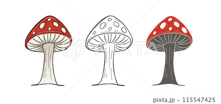 Mushroom icon Isolated Vector illustration 115547425