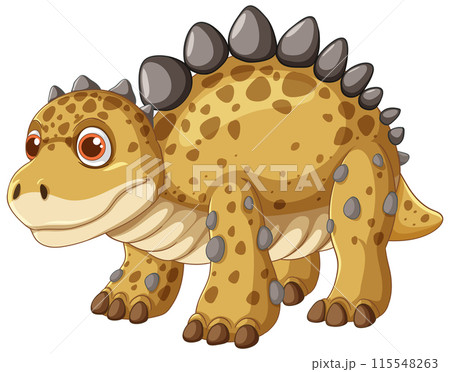 Cute Spotted Dinosaur Illustration 115548263