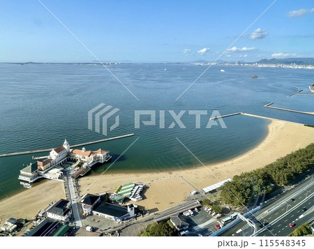 【福岡】福岡タワーから見る博多湾の景色 115548345