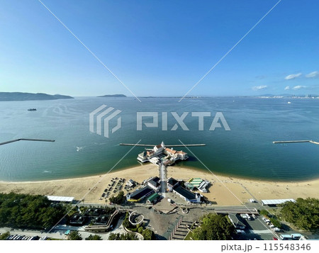 【福岡】福岡タワーから見る博多湾の景色 115548346