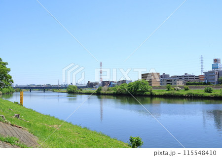 神奈川県・横浜市・綱島・鶴見川 115548410