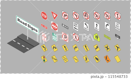 等距道路標誌 115548733