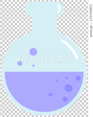 Cute back to school in Children Style Cartoon illustration test tube 115549951