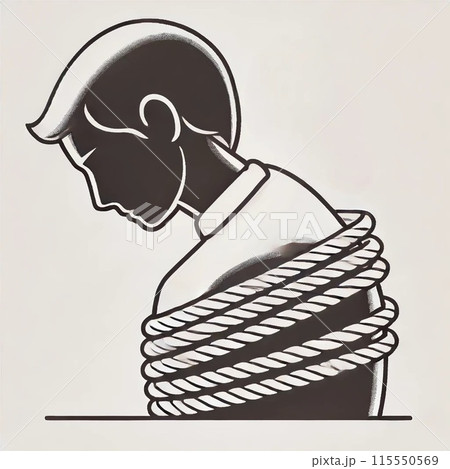 悩んでいる男性 悩んでいる男性 115550569