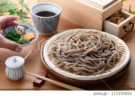 ざるそば 最高の鰹出汁のつゆでいただく 115550858