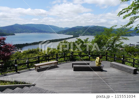 日本三景の一つに数えられる天橋立松並木を歩いてもよし傘松公園で股のぞきもよし 115551034