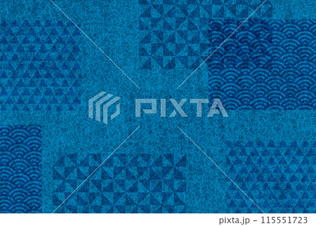 和柄　文様　和紙　背景	 115551723