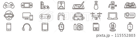 gadgets icon set 115552803