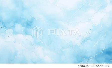 水色 グラデーション アブストラクト 水彩 テクスチャ 背景 水色 グラデーション アブストラクト 水彩 テクスチャ 背景 115553085