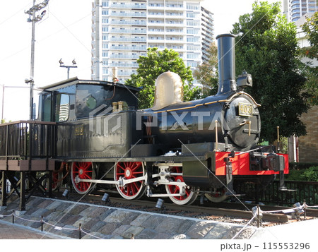 江東区の豊洲六丁目第二公園に静態保存されている鉄道院403号（西武鉄道4号）蒸気機関車 115553296