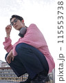 若い男性のファッションポートレート 115553738