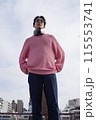 若い男性のファッションポートレート 115553741