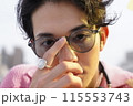若い男性のファッションポートレート 115553743