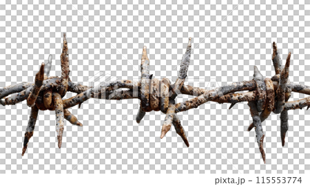 錆びた有刺鉄線、PNG 115553774