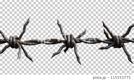 錆びた有刺鉄線、PNG 115553775