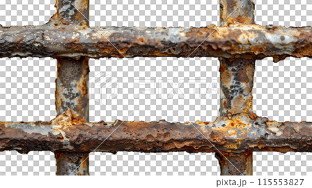 生鏽的鐵格柵 PNG 115553827