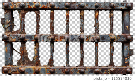 生鏽的鐵格柵 PNG 115554030