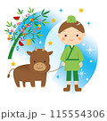 七夕　牛飼いの彦星 115554306