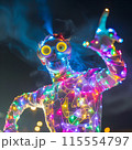 カラフルネオンスーツ　ai生成画像 115554797