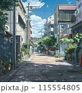 平和な町並み　ai生成画像 115554805