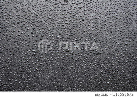 Top view of water droplets suitable for wallpaper 115555672