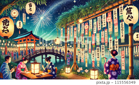 七夕に願いを込めて 七夕に願いを込めて 115556349