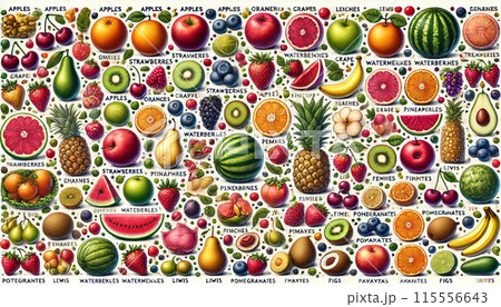 果物種類表 果物種類表 115556643