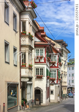 Street in St. Gallen, Switzerland 115557431