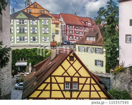 Historical houses in Meersburg, Germany Historical houses in Meersburg, Germany 115557593