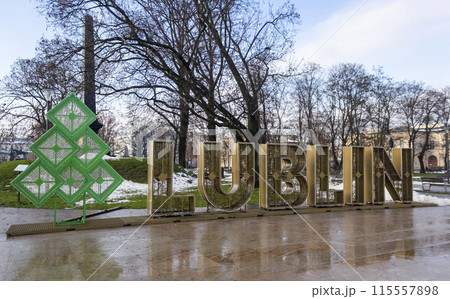 December 25, 2022, Poland, Lublin. I love Lublin 115557898