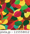 autumn leaves endless texture vector 115558012