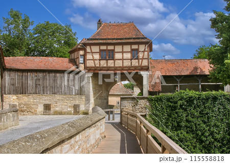 Medieval Gate in Rothenburg ob der Tauber, Germany 115558818