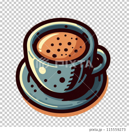 簡單的咖啡館摩卡插畫 115559273