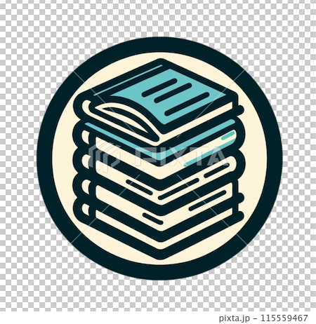 一疊簡單的書的插圖 115559467