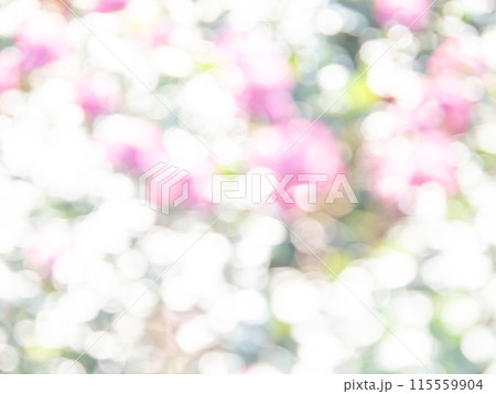 背景素材 水玉模様のリフレクション お花畑の様なカラフルな明るい春のイメージ 背景素材 水玉模様のリフレクション お花畑の様なカラフルな明るい春のイメージ 115559904