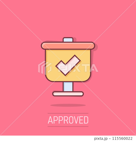 Checklist vector icon in comic style. Survey cartoon vector illustration in flat design on isolated background. Simple splash effect business concept pictogram. Checklist vector icon in comic style. Survey cartoon vector illustration in flat design on isolated background. Simple splash effect business concept pictogram. 115560022